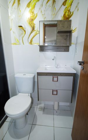 Apartamento para alugar com 56m², 2 quartos e 1 vagaBanheiro da Suíte