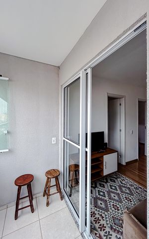 Apartamento para alugar com 42m², 2 quartos e sem vagaVaranda