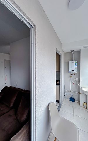 Apartamento para alugar com 42m², 2 quartos e sem vagaVaranda