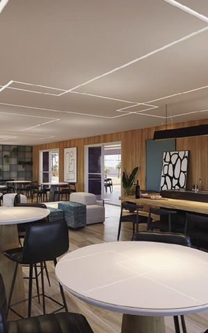 Apartamento à venda com 29m², 1 quarto e sem vaga Apartamento à venda com 29m², 1 quarto e sem vagaSalão de Festas