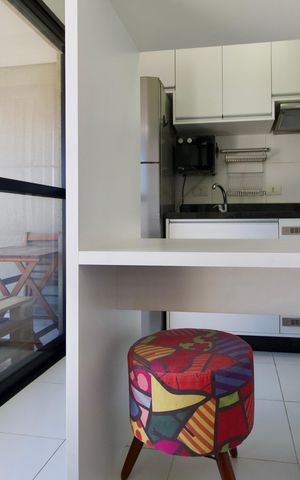 Apartamento para alugar com 35m², 1 quarto e 1 vaga Apartamento para alugar com 35m², 1 quarto e 1 vagaCozinha americana