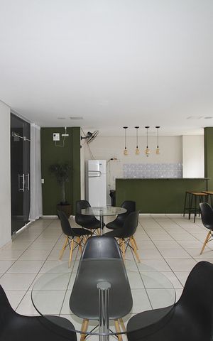 Apartamento para alugar com 47m², 2 quartos e 1 vagaÁrea gourmet