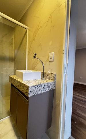 Casa para alugar com 106m², 2 quartos e 2 vagas Casa para alugar com 106m², 2 quartos e 2 vagasBanheiro da Suíte