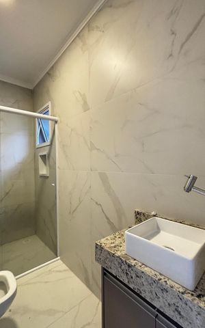 Casa para alugar com 106m², 2 quartos e 2 vagas Casa para alugar com 106m², 2 quartos e 2 vagasBanheiro