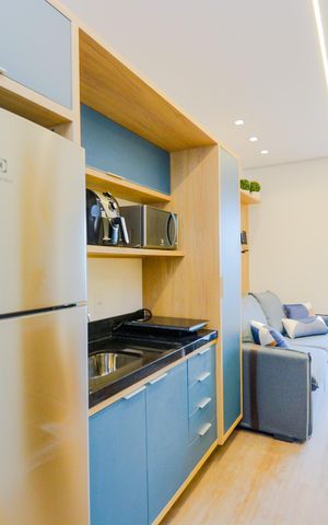 Studio para alugar com 27m², 1 quarto e sem vagaCozinha