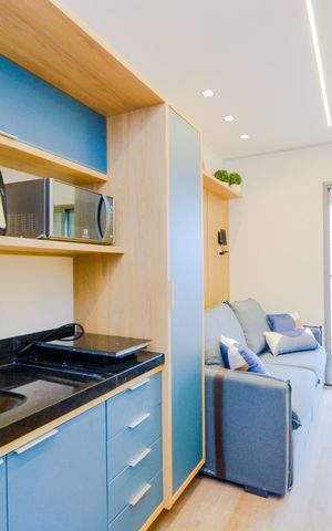 Studio para alugar com 27m², 1 quarto e sem vagaCozinha