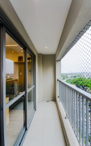 Studio para alugar com 27m², 1 quarto e sem vagaVaranda 
