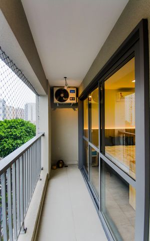 Studio para alugar com 27m², 1 quarto e sem vagaVaranda 