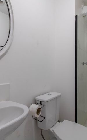 Apartamento para alugar com 27m², 1 quarto e sem vaga Apartamento para alugar com 27m², 1 quarto e sem vagaBanheiro