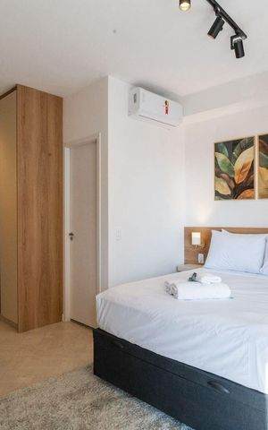 Apartamento à venda com 32m², 1 quarto e sem vaga Apartamento à venda com 32m², 1 quarto e sem vagaSala / Quarto