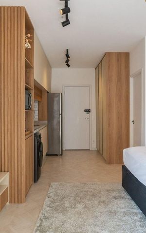 Apartamento à venda com 32m², 1 quarto e sem vaga Apartamento à venda com 32m², 1 quarto e sem vagaSala / Quarto