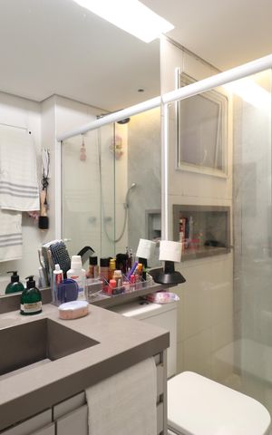 Apartamento para alugar com 120m², 3 quartos e 2 vagasBanheiro da Suíte