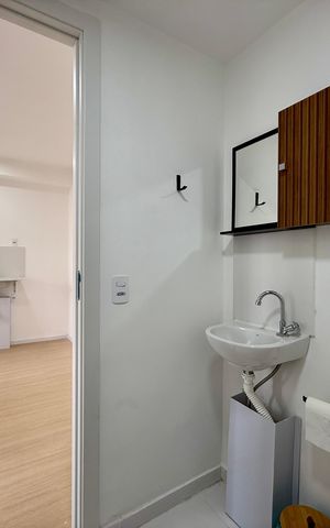 Apartamento para alugar com 30m², 2 quartos e sem vaga Apartamento para alugar com 30m², 2 quartos e sem vagaBanheiro