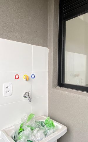 Studio para alugar com 39m², 2 quartos e 1 vaga Studio para alugar com 39m², 2 quartos e 1 vagaVaranda - Área de Serviço