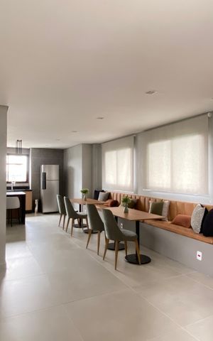 Studio para alugar com 39m², 2 quartos e 1 vaga Studio para alugar com 39m², 2 quartos e 1 vagaÁrea comum - Salão de festas