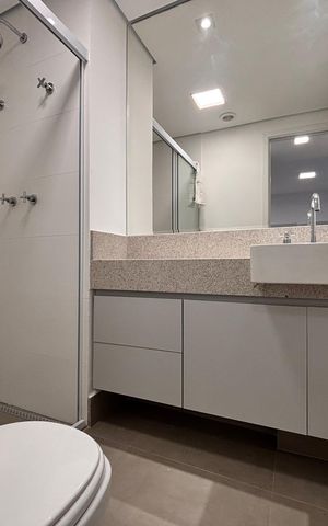 Apartamento para alugar com 53m², 1 quarto e 1 vaga Apartamento para alugar com 53m², 1 quarto e 1 vagaBanheiro