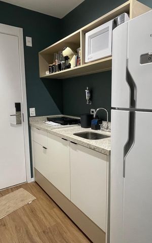 Apartamento para alugar com 27m², 1 quarto e sem vaga Apartamento para alugar com 27m², 1 quarto e sem vagaStudio/Cozinha