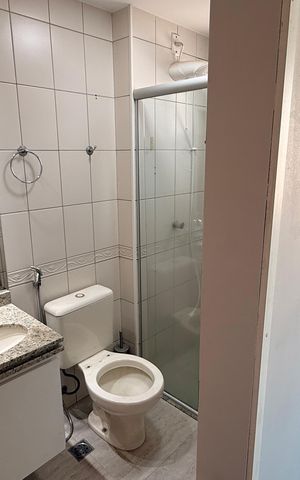 Apartamento para alugar com 95m², 3 quartos e 2 vagasBanheiro da Suíte