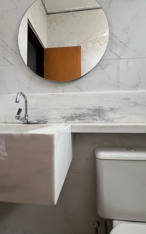 Apartamento para alugar com 110m², 3 quartos e 1 vaga Apartamento para alugar com 110m², 3 quartos e 1 vagaBanheiro Social