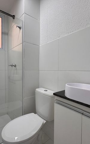 Apartamento à venda com 43m², 2 quartos e sem vaga Apartamento à venda com 43m², 2 quartos e sem vagaBanheiro Social