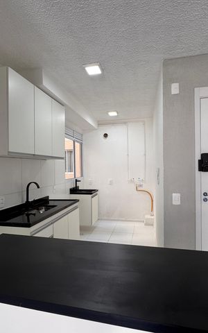 Apartamento à venda com 43m², 2 quartos e sem vaga Apartamento à venda com 43m², 2 quartos e sem vagaCozinha e Área de Serviço