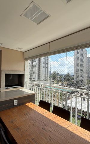 Apartamento à venda com 123m², 3 quartos e 2 vagas Apartamento à venda com 123m², 3 quartos e 2 vagasVaranda gourmet
