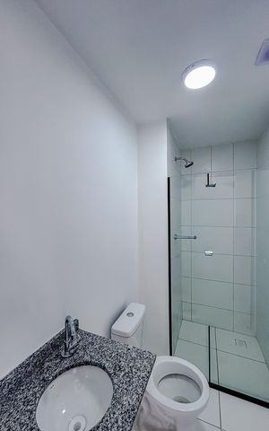 Apartamento para alugar com 34m², 2 quartos e sem vagaBanheiro