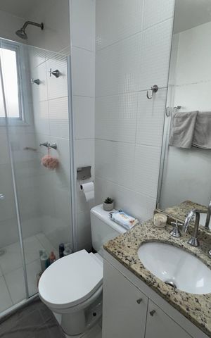 Apartamento à venda com 55m², 2 quartos e 1 vaga Apartamento à venda com 55m², 2 quartos e 1 vagaBanheiro da Suíte