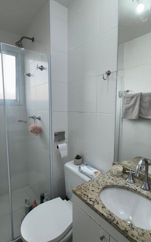 Apartamento à venda com 55m², 2 quartos e 1 vaga Apartamento à venda com 55m², 2 quartos e 1 vagaBanheiro da Suíte