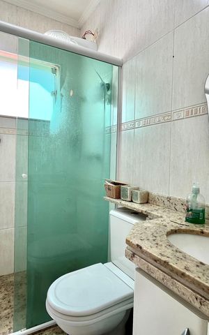 Casa para alugar com 189m², 3 quartos e 3 vagas Casa para alugar com 189m², 3 quartos e 3 vagasBanheiro da Suíte 3