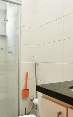 Apartamento à venda com 66m², 3 quartos e 1 vaga Apartamento à venda com 66m², 3 quartos e 1 vagaBanheiro da Suíte