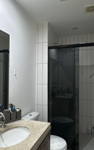 Apartamento para alugar com 68m², 1 quarto e 2 vagas Apartamento para alugar com 68m², 1 quarto e 2 vagasBanheiro