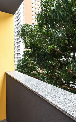 Studio para alugar com 28m², 1 quarto e sem vagaVaranda