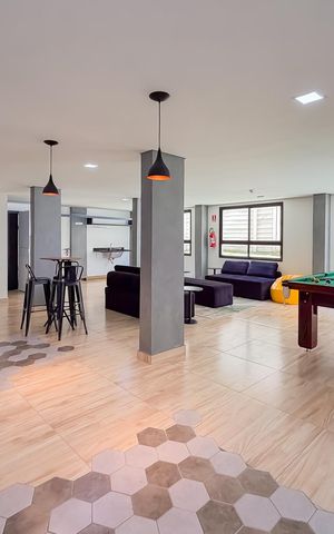 Studio para alugar com 26m², 1 quarto e sem vaga Studio para alugar com 26m², 1 quarto e sem vagaSalão de Jogos