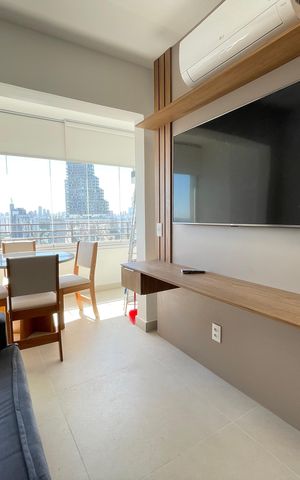 Apartamento para alugar com 32m², 1 quarto e 1 vaga Apartamento para alugar com 32m², 1 quarto e 1 vagaSala