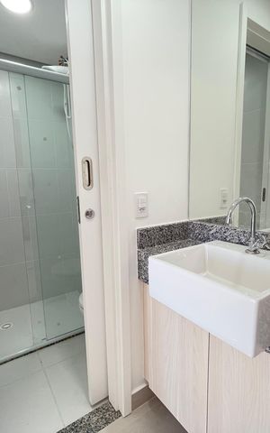 Apartamento para alugar com 32m², 1 quarto e 1 vaga Apartamento para alugar com 32m², 1 quarto e 1 vagaBanheiro