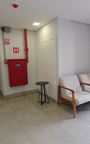 Apartamento para alugar com 44m², 2 quartos e 1 vagaÁrea comum - Hall Social