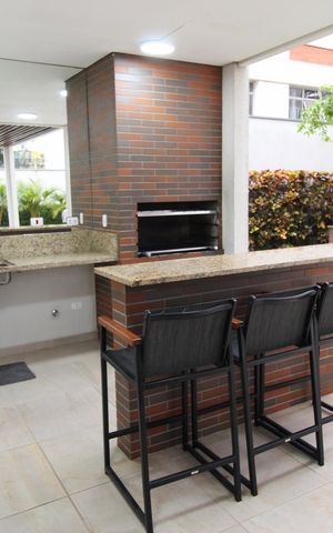 Apartamento para alugar com 72m², 2 quartos e 2 vagasÁrea comum - Churrasqueira