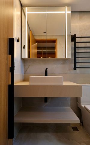 Apartamento para alugar com 105m², 1 quarto e 2 vagas Apartamento para alugar com 105m², 1 quarto e 2 vagasBanheiro 2 da Suíte