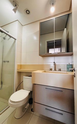 Apartamento para alugar com 51m², 2 quartos e 1 vaga Apartamento para alugar com 51m², 2 quartos e 1 vagaBanheiro suíte