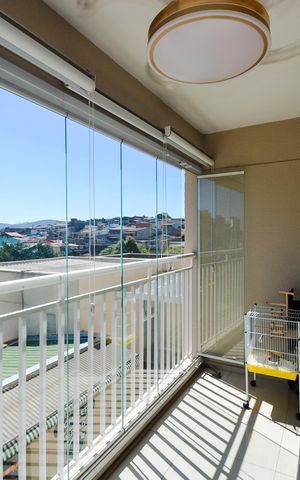 Apartamento à venda com 77m², 3 quartos e 2 vagasVaranda da Sala