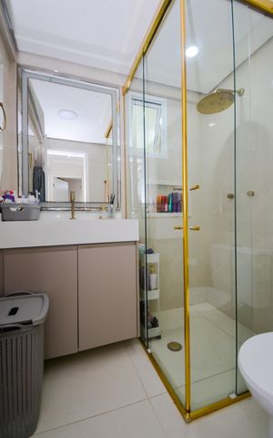 Apartamento à venda com 77m², 3 quartos e 2 vagasBanheiro Social