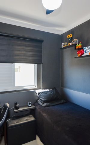 Apartamento à venda com 77m², 3 quartos e 2 vagasQuarto 3