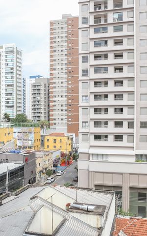 Studio para alugar com 30m², 1 quarto e sem vaga Studio para alugar com 30m², 1 quarto e sem vagaVista da Sacada
