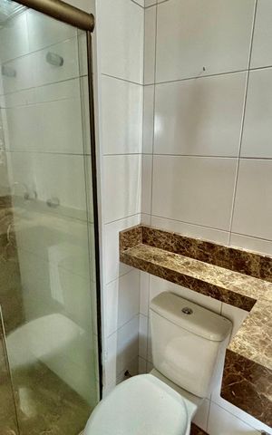 Apartamento para alugar com 49m², 2 quartos e 1 vaga Apartamento para alugar com 49m², 2 quartos e 1 vagaBanheiro 1