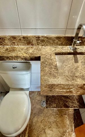 Apartamento para alugar com 49m², 2 quartos e 1 vaga Apartamento para alugar com 49m², 2 quartos e 1 vagaBanheiro 1