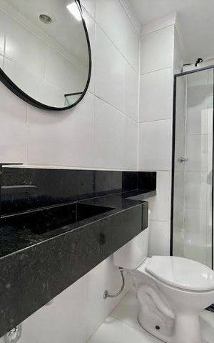Apartamento para alugar com 33m², 2 quartos e sem vaga Apartamento para alugar com 33m², 2 quartos e sem vagaBanheiro