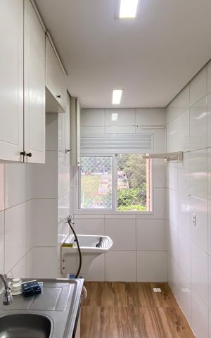 Apartamento à venda com 46m², 2 quartos e 1 vaga Apartamento à venda com 46m², 2 quartos e 1 vagaCozinha - Área de Serviço