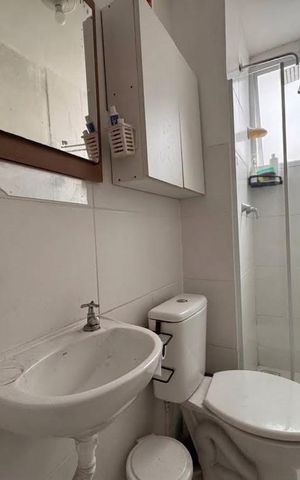 Apartamento para alugar com 45m², 2 quartos e 1 vaga Apartamento para alugar com 45m², 2 quartos e 1 vagaBanheiro Social