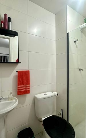 Apartamento à venda com 26m², 1 quarto e sem vaga Apartamento à venda com 26m², 1 quarto e sem vagaBanheiro